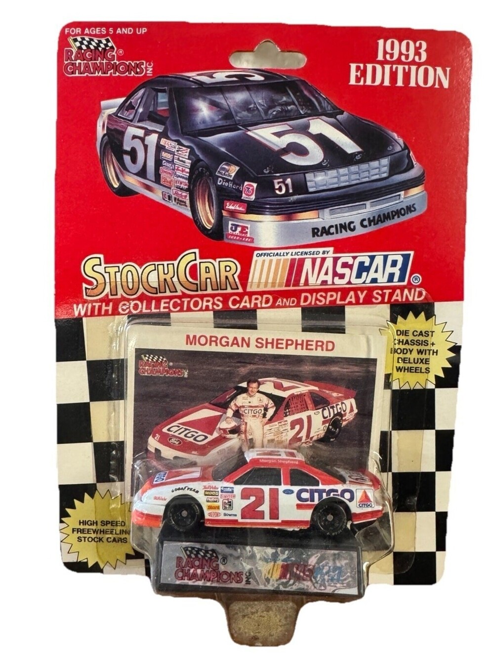 Morgan Shepherd 1993 Edition Racing Champions #21 Citgo Nascar 1/64
